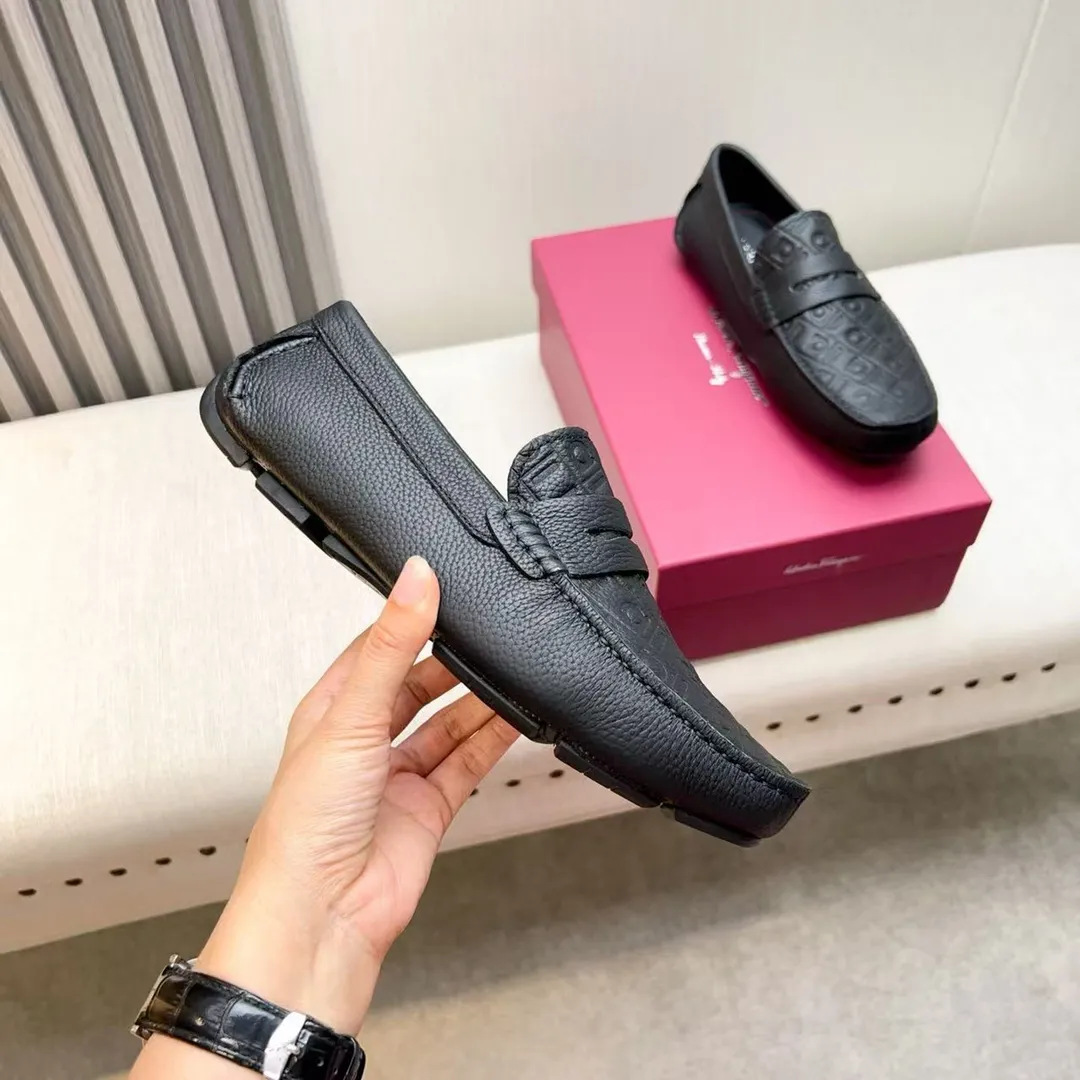 Men's men's shoes 💰620 Ferragamo new high-end quality 🔥 imported lychee pattern ➕ cowhide lining size 38-45